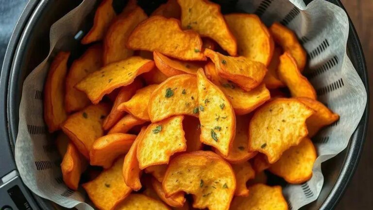 batata doce chips