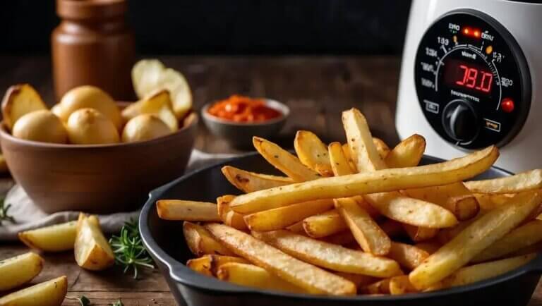 batata frita na air fryer: crocância e saúde no preparo prático