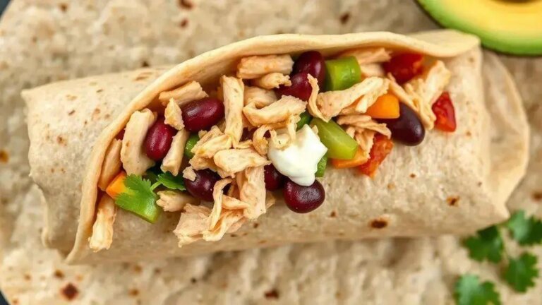 Burrito saudável na Air Fryer