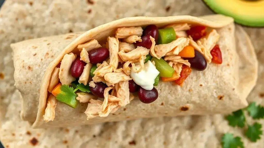 Burrito saudável na Air Fryer