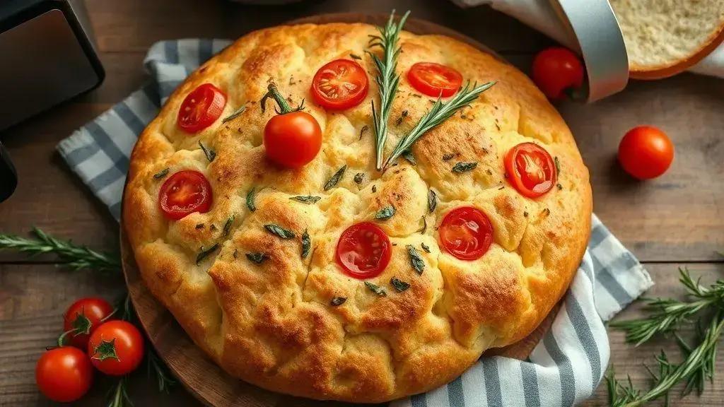 Focaccia na air fryer
