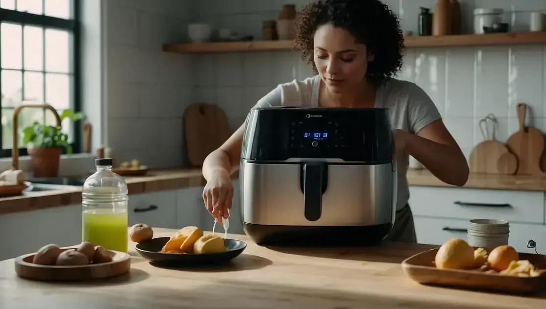 limpeza air fryer: guia prático para iniciantes