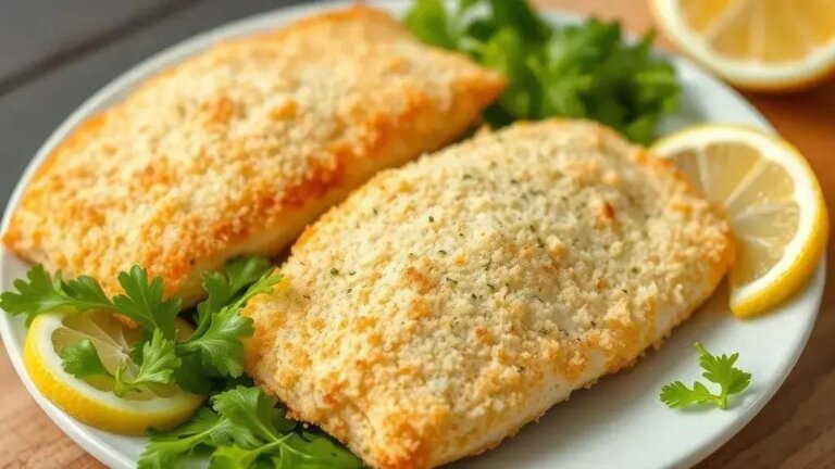 Peixe empanado cremoso, Air fryer