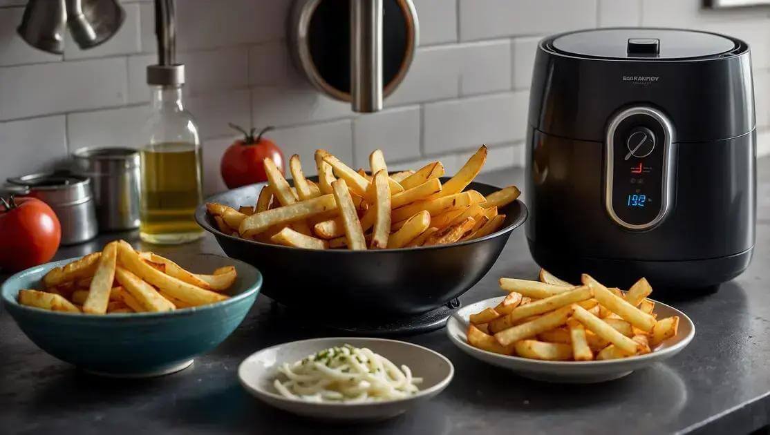 Perguntas frequentes sobre batata frita na air fryer