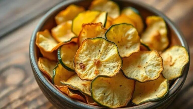Abobrinha chips fácil