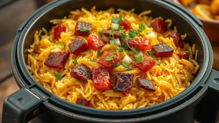 Arroz carreteiro crocante