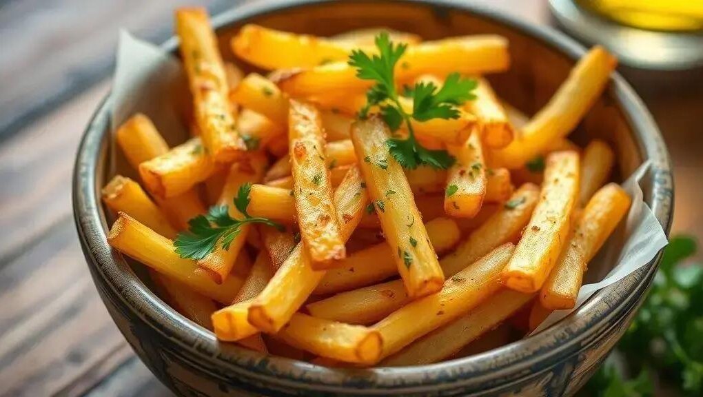 Batata frita ao alho