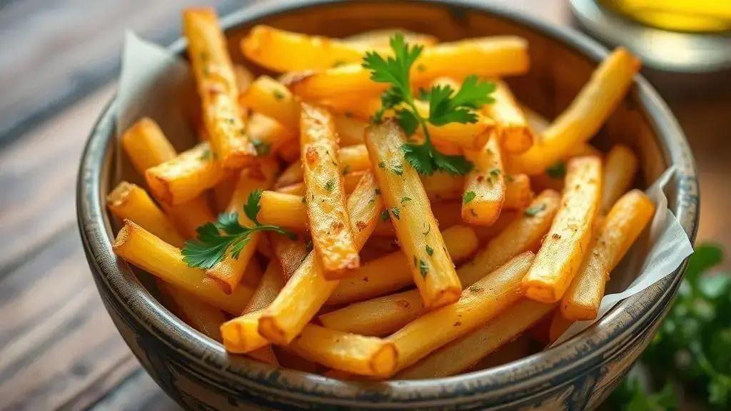 Batata frita ao alho