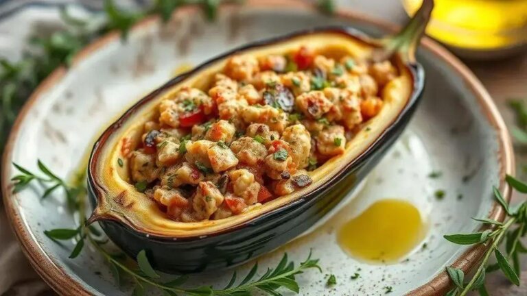 berinjela recheada low carb