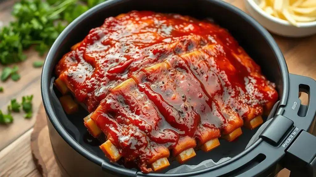 Costelinha barbecue low carb