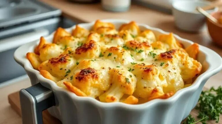 couve-flor gratinada com queijo