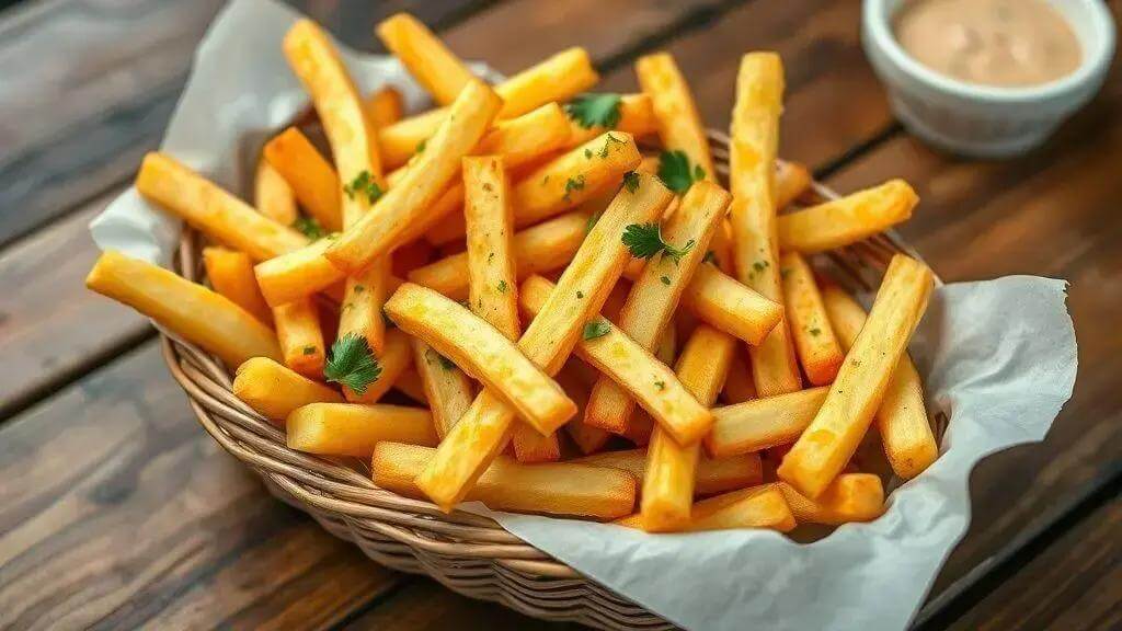 mandioca frita light