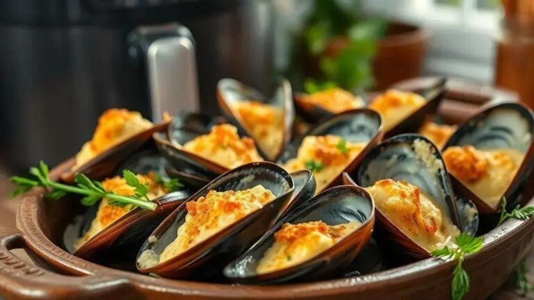 Mexilhão gratinado cremoso