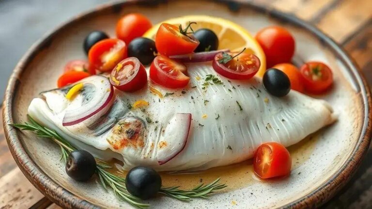 Peixe mediterrâneo tradicional