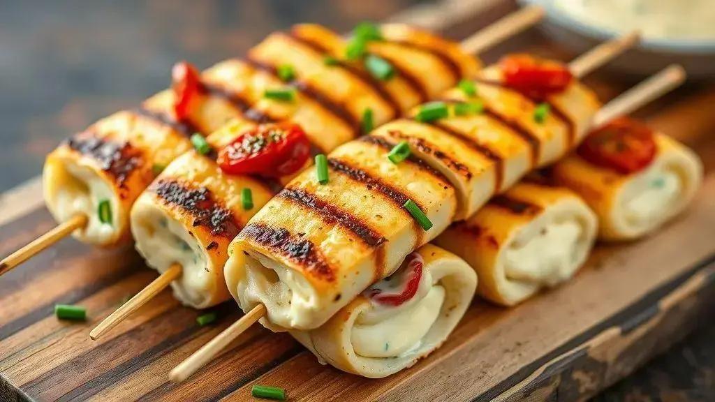 Queijo coalho recheado