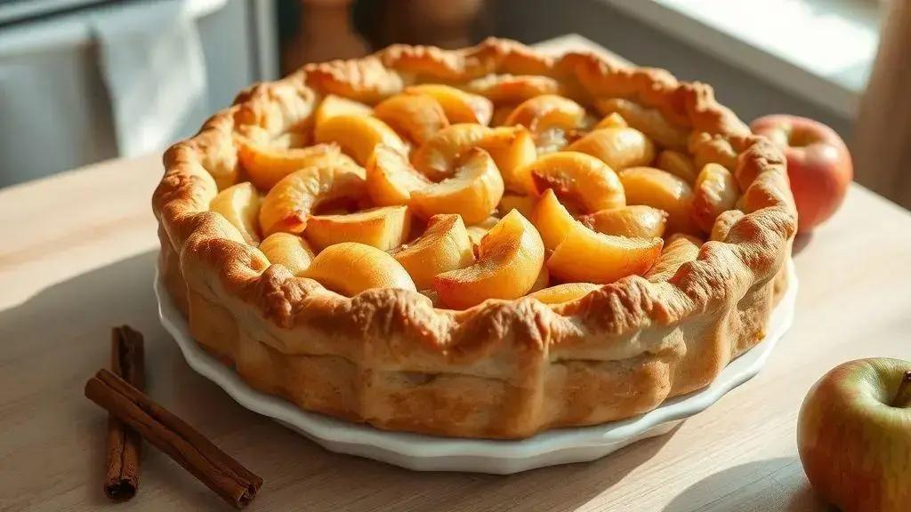 Torta de maçã recheada