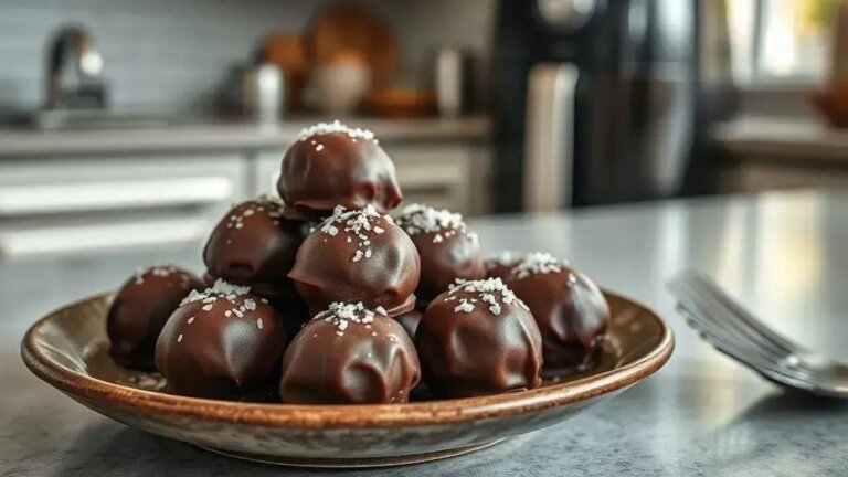 trufa de chocolate salgado