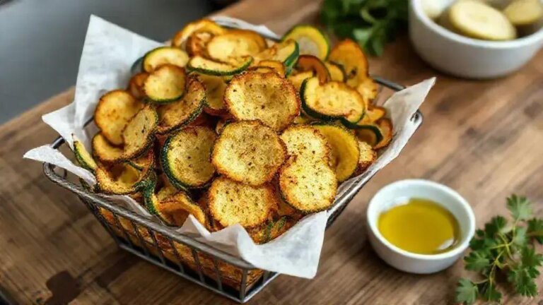 Abobrinha chips simples