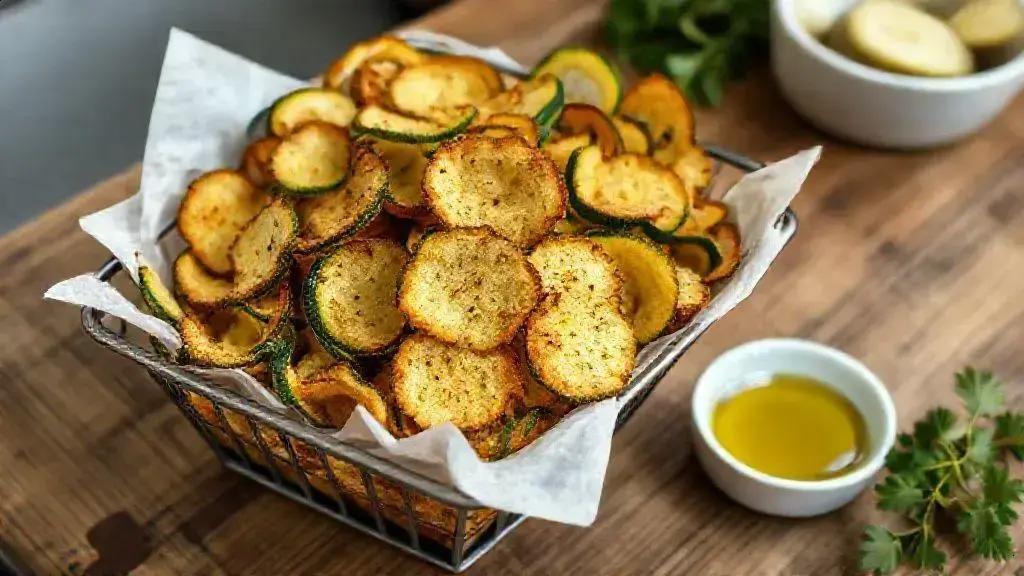 Abobrinha chips simples