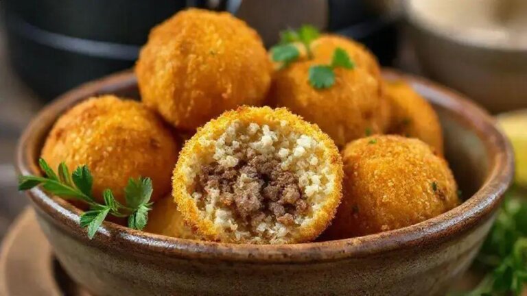 Arroz carreteiro empanado