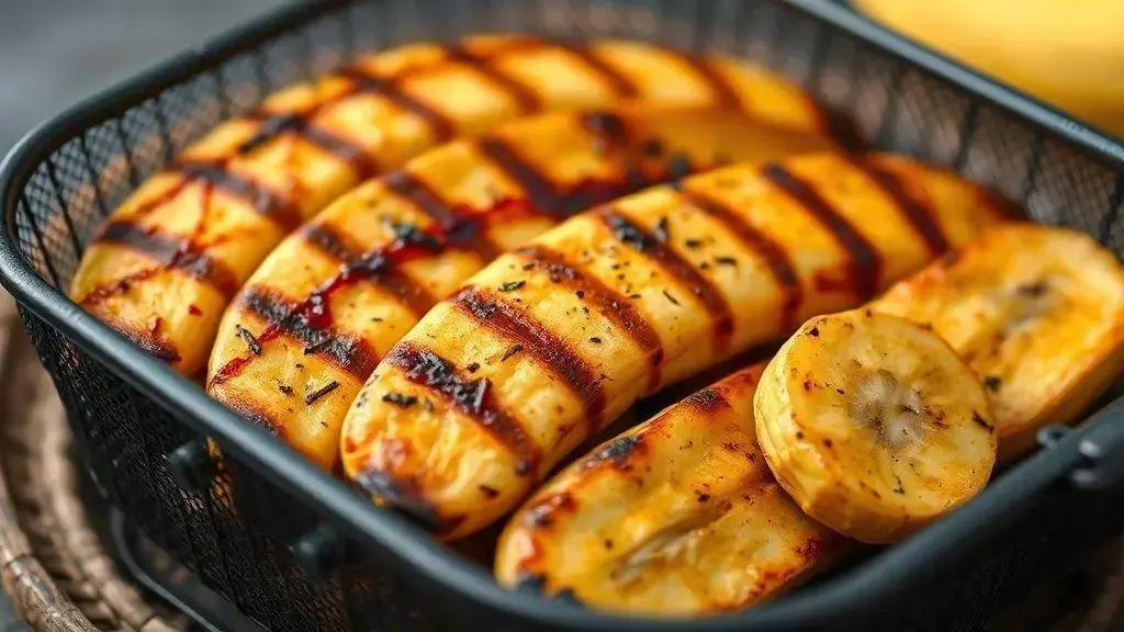 banana frita grelhada