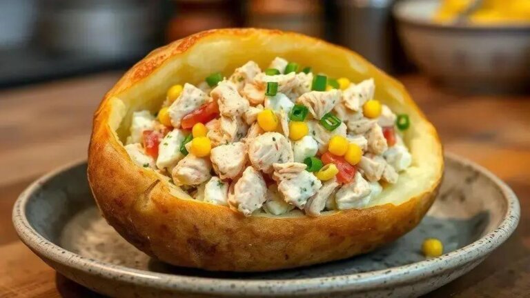 Batata recheada assada