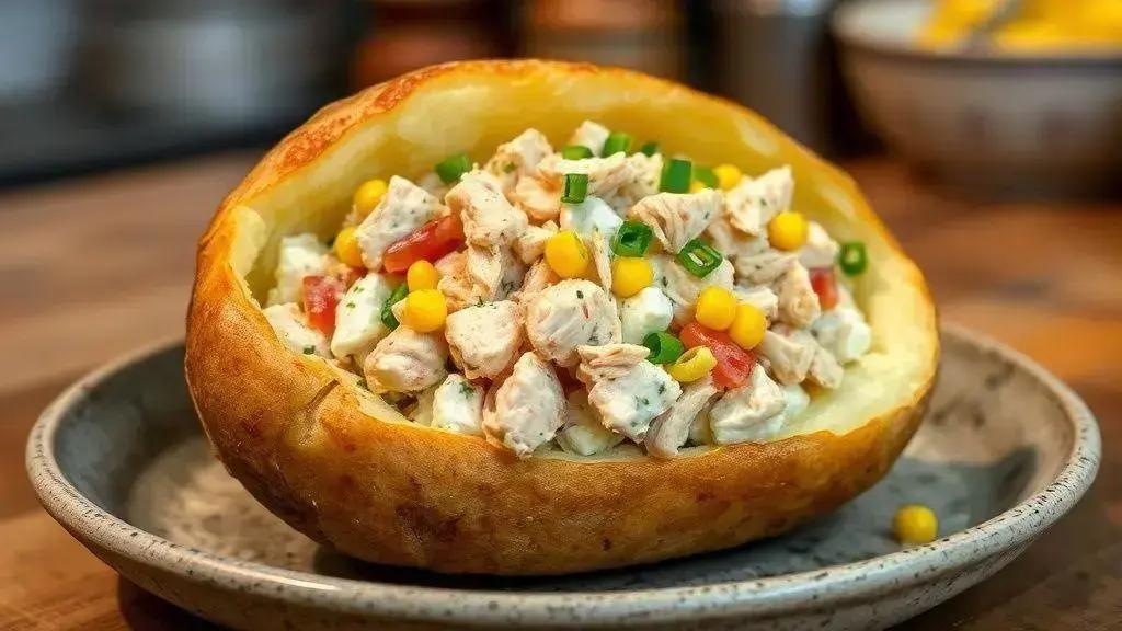 Batata recheada assada