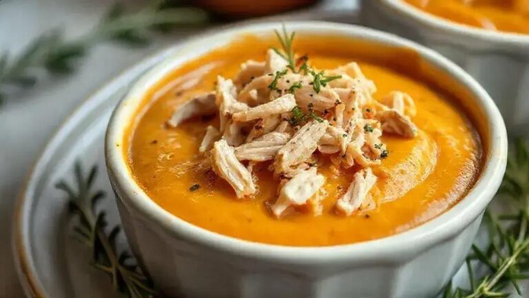 creme de abóbora recheado