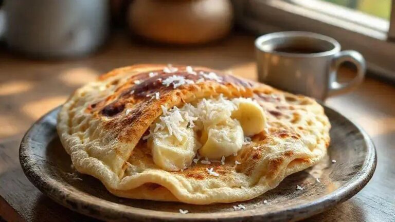 Tapioca recheada doce