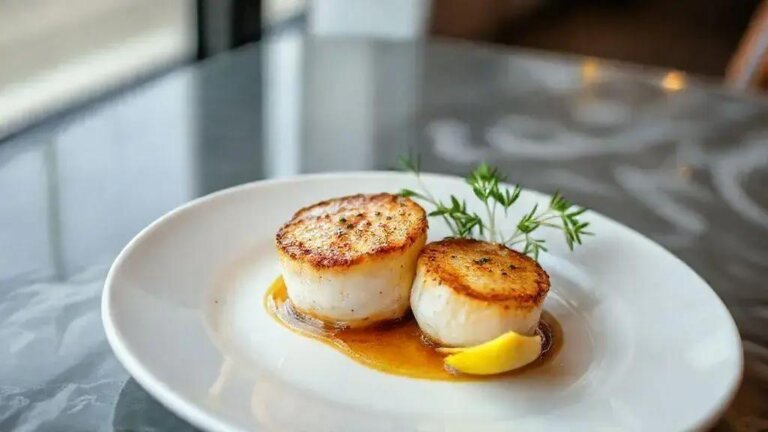 Vieira grelhada gourmet