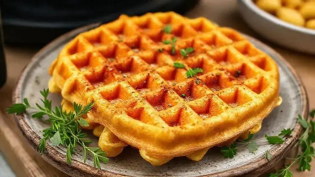 Waffle salgado fit
