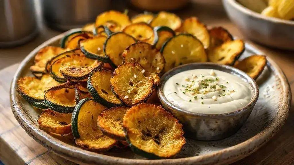 Abobrinha chips cremoso