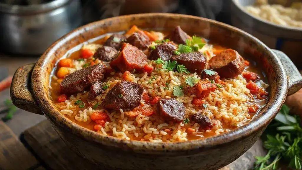 Arroz carreteiro rápido