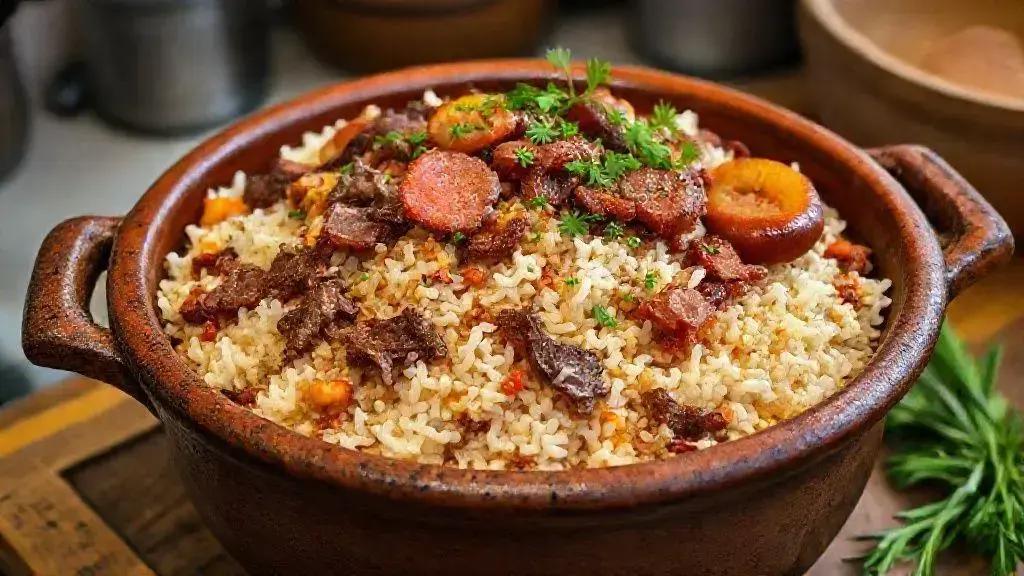 Arroz carreteiro salgado