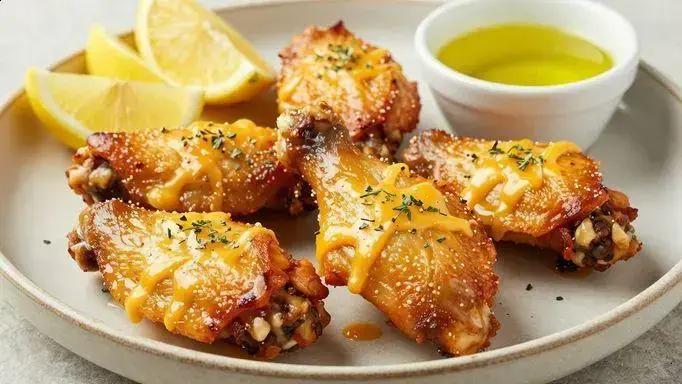 Frango à passarinho com queijo