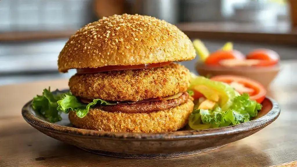 Hambúrguer empanado