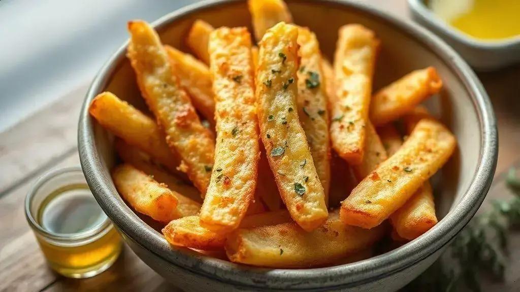 Mandioca frita low carb