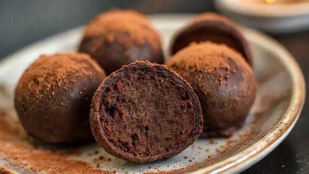 Trufa de chocolate grelhado