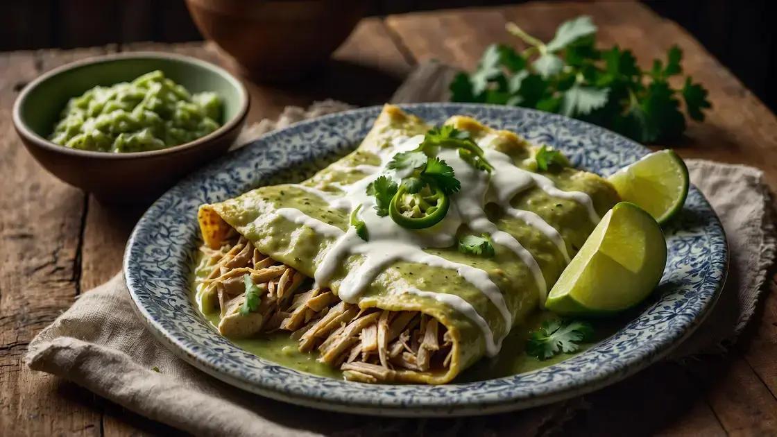 como fazer enchiladas verdes