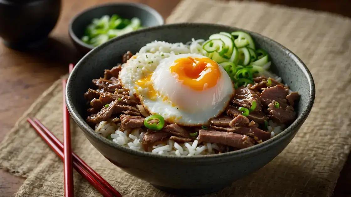 donburi gyudon tradicional
