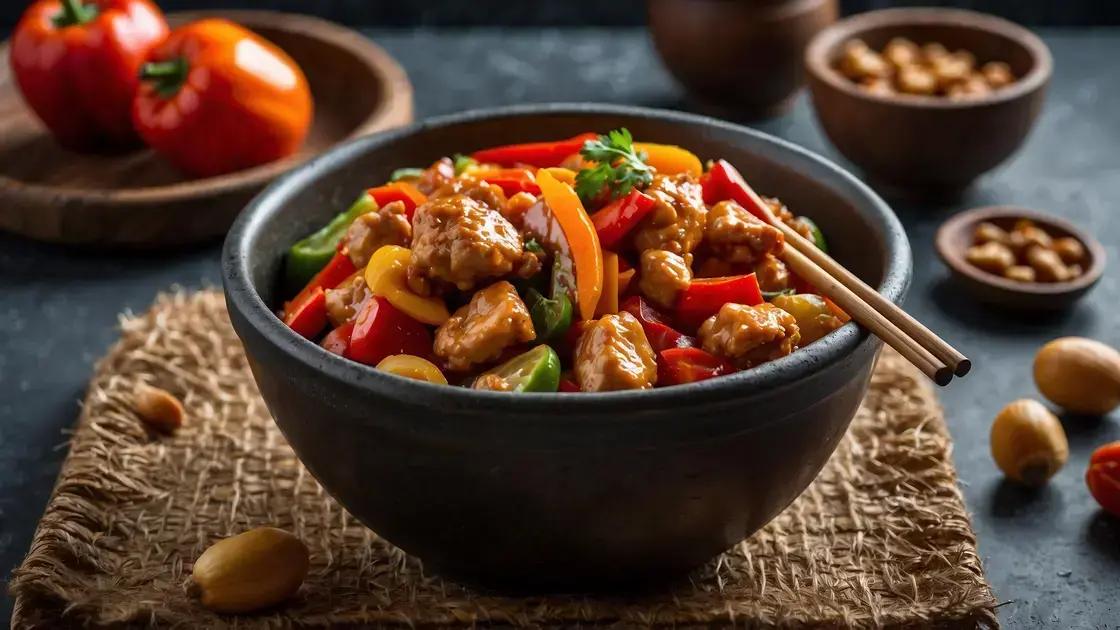 Frango xadrez tradicional receita