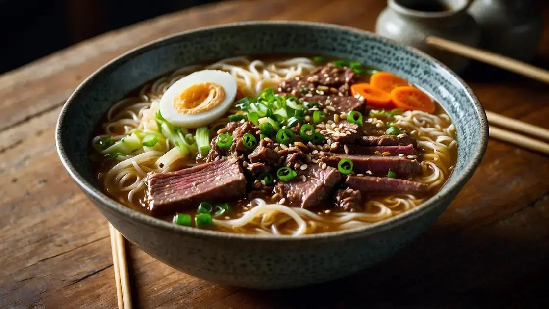 Lamen de carne chinesa