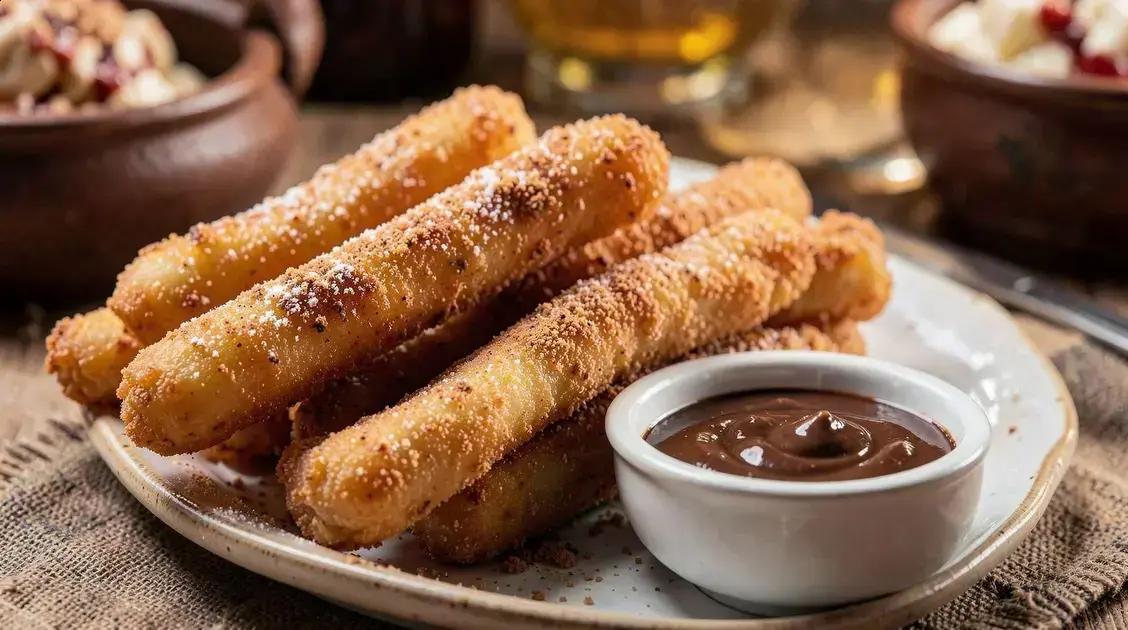 churros com chocolate tradicional receita