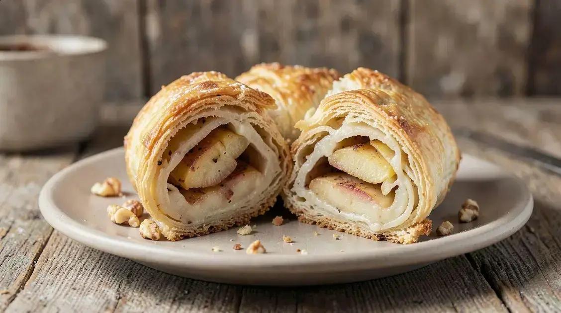 strudel de maçã fácil receita