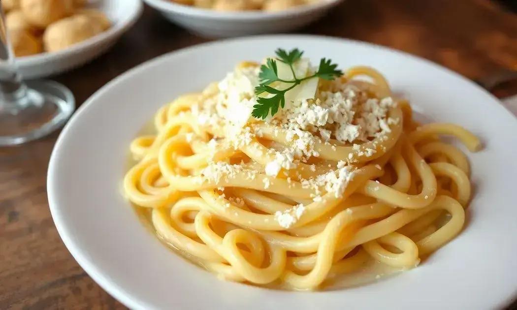 fettuccine alfredo com queijo