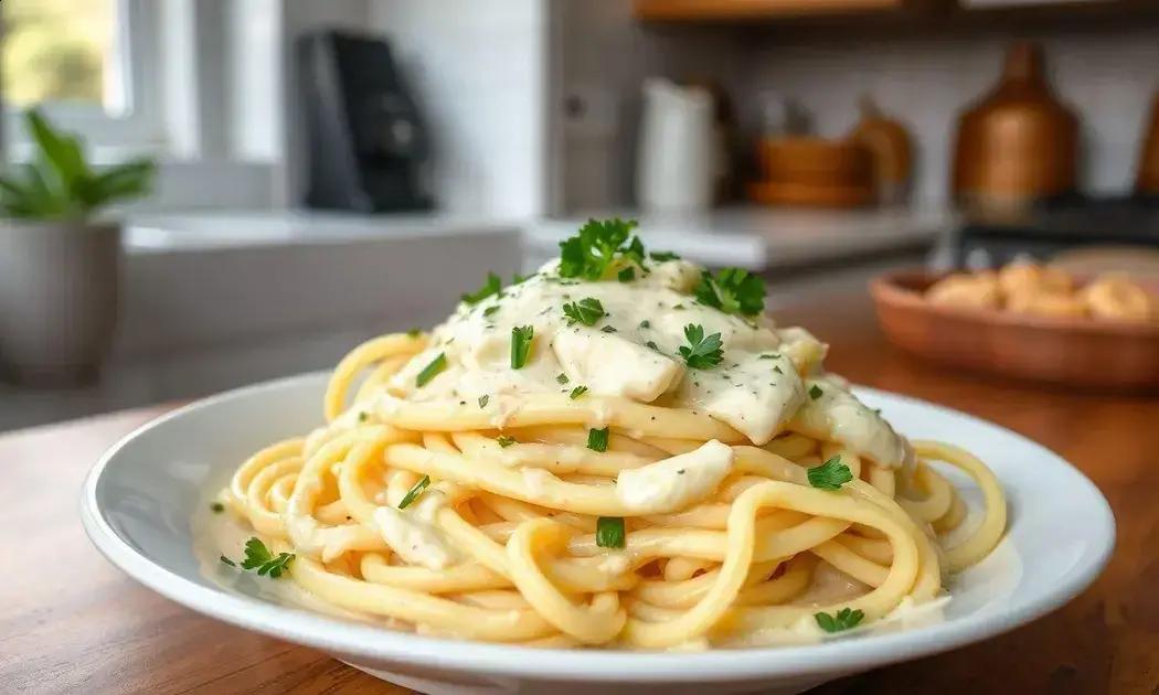 fettuccine alfredo sem glúten fácil receita