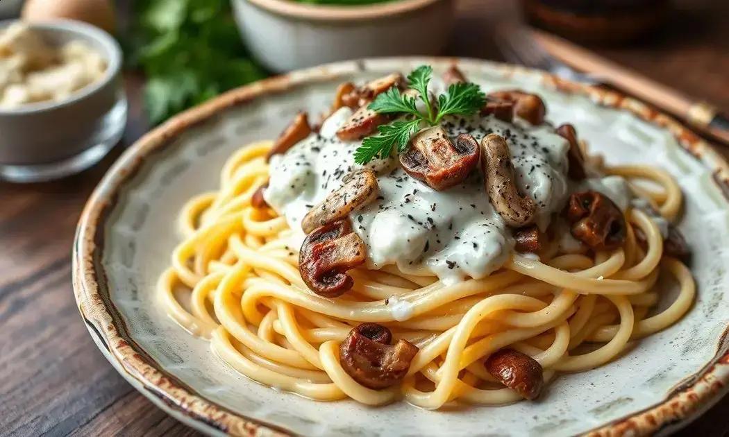 fettuccine alfredo vegetariano