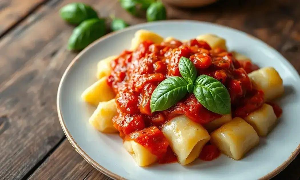 gnocchi ao sugo vegetariano
