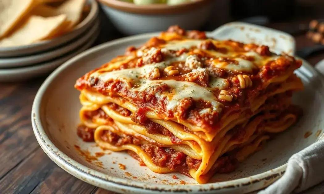 lasanha à bolonhesa com queijo