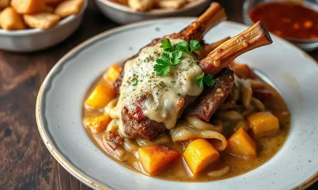Ossobuco à milanesa com queijo